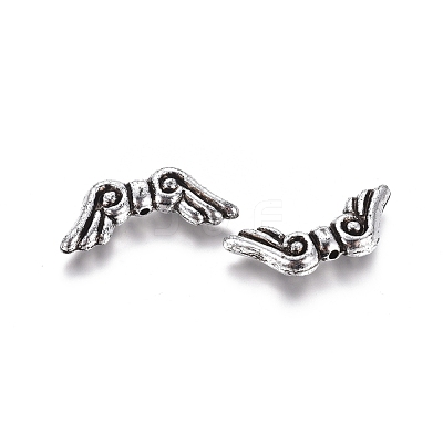 Antique Silver Plated Acrylic Beads X-PLS221Y-1