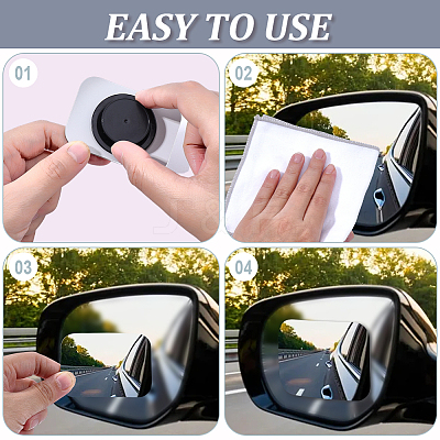1Set Glass Get Off Observation Car Rearview Mirror DIY-CN0003-66B-1
