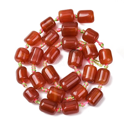 Natural Red Agate Beads Strands G-F825-C01-01-1