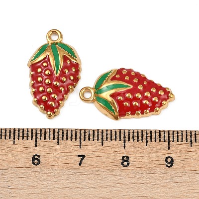 304 Stainless Steel Enamel Pendants STAS-Z140-05G-02A-1