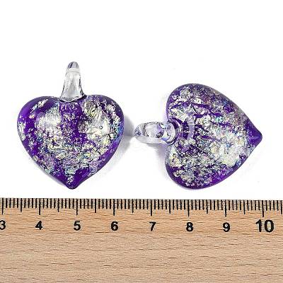 Lampwork Pendants FOIL-K003-02F-1