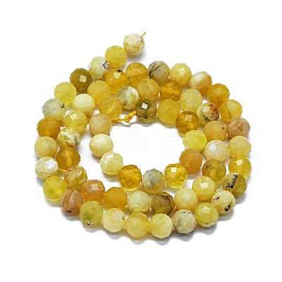 Natural Yellow Opal Beads Strands G-G927-26-1