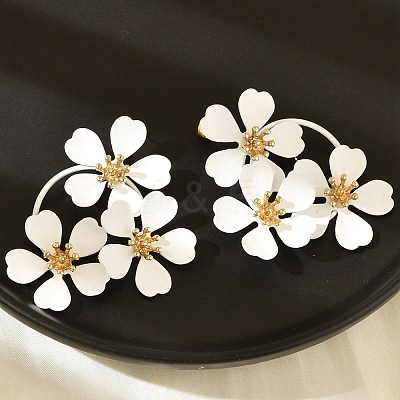 Alloy Stud Earrings EJEW-K304-06-1