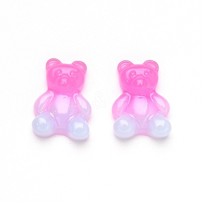 Gradient Color Opaque Resin Cabochons X-CRES-R196-01-1