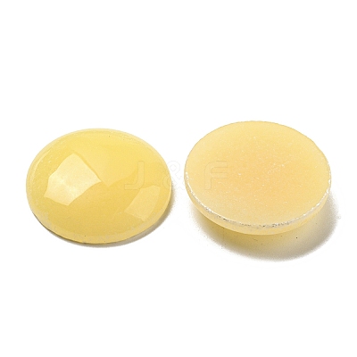 Natural Yellow Jade Cabochons G-C115-02B-31-1