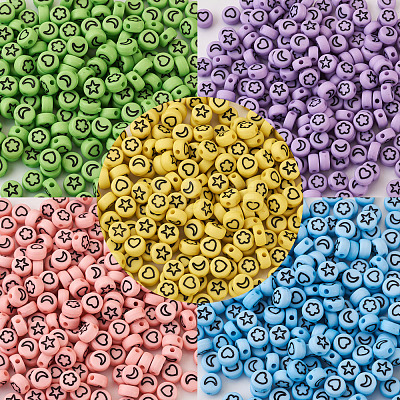 Opaque Acrylic Beads MACR-PJ0001-01-1