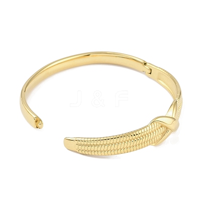 304 Stainless Steel X Hinged Bangles for Women BJEW-C071-12G-1