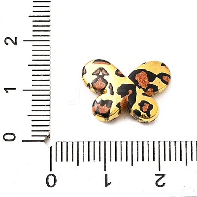 Electroplate & Spay Painted Acrylic Beads OACR-S043-05A-01-1