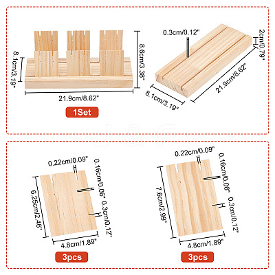 Wood Earring Display Stands EDIS-WH0029-20A-1