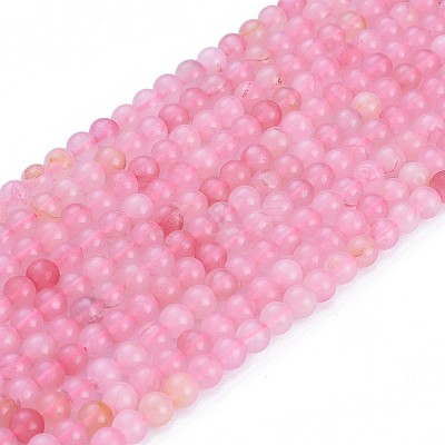 Natural Rose Quartz Beads Strands X-G-F591-04-6mm-1
