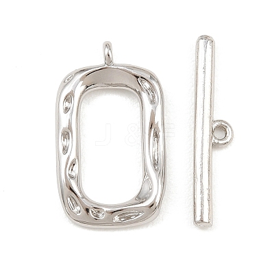 Brass Toggle Clasps KK-G548-41P-03-1