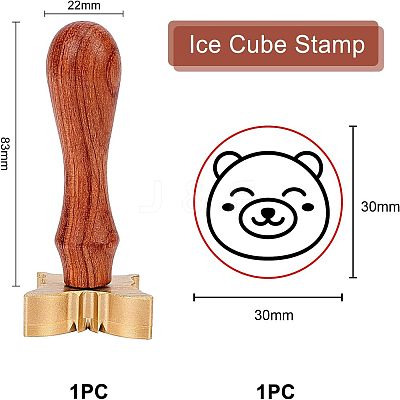 1Pc Brass Stamp Head DIY-OC0008-42D-1