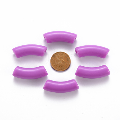 Opaque Acrylic Beads MACR-S372-001B-S015-1
