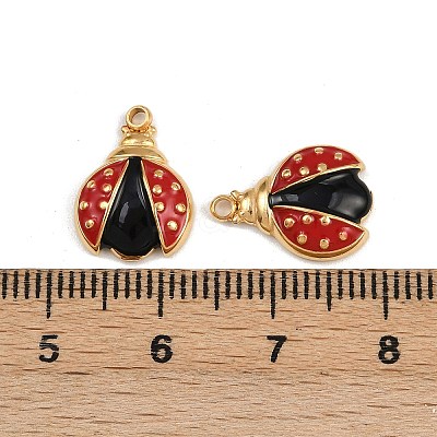 304 Stainless Steel Enamel Charms STAS-P410-39A-G-1