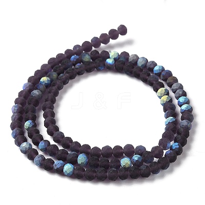 Transparent Glass Beads Strands EGLA-A044-T8mm-MB15-1
