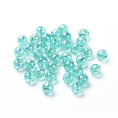 Eco-Friendly Transparent Acrylic Beads X-PL734-9-1