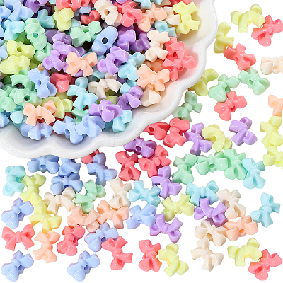 500Pcs Opaque Acrylic Beads SACR-PA0001-21B-1