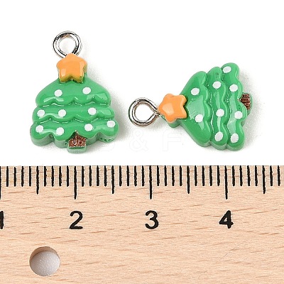 Christmas Theme Opaque Resin Pendants RESI-S08-01N-1