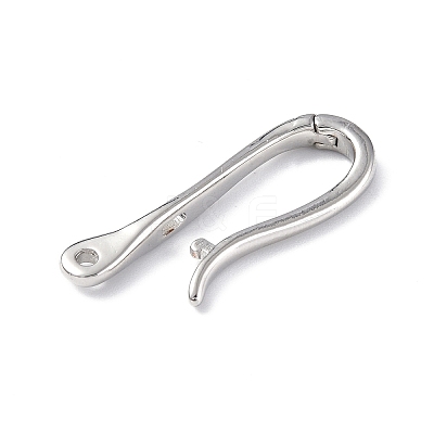 Rack Plating Brass Hook Clasps LS-KK-E073-01P-1