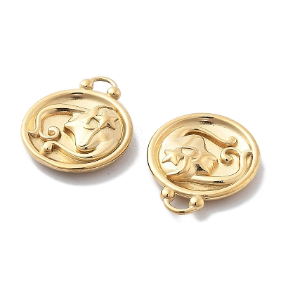 PVD Vacuum Plating 304 Stainless Steel Rhinestone Pendants STAS-R130-01G-09-1
