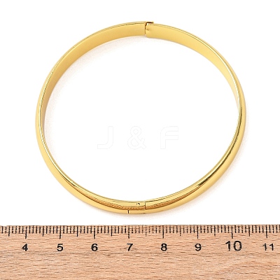 Brass Plain Bangles BJEW-C140-32G-1