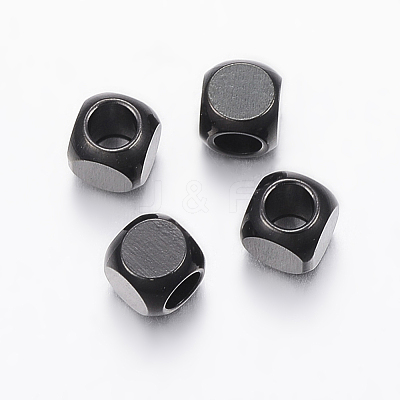 304 Stainless Steel Beads Ion Plating(IP) STAS-F136-01B-4x4mm-1