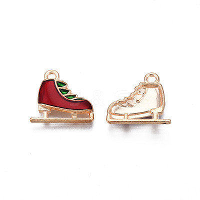 Christmas Alloy Enamel Pendants X-ENAM-Q442-56-1