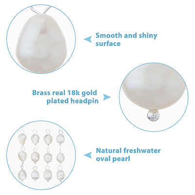 12Pcs Natural Cultured Freshwater Pearl Pendants FIND-FI0001-18A-1