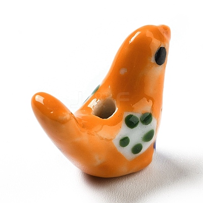 Handmade Printed Porcelain Beads PORC-F005-04G-1