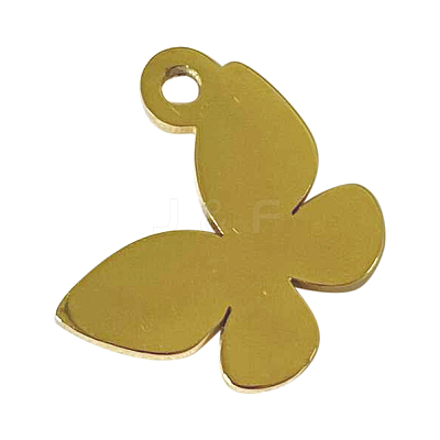 Ion Plating(IP) 304 Stainless Steel Charms STAS-L245-007G-1