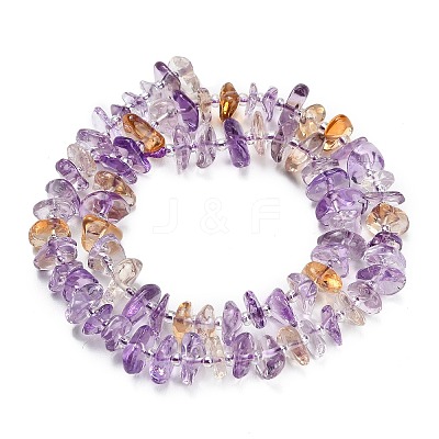 Natural Ametrine Beads Strands G-Z124-A02-02-1