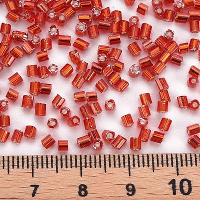 8/0 Glass Bugle Beads SEED-S032-07A-25-1