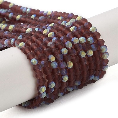 Imitation Jade Glass Beads Strands EGLA-A034-T2mm-MB13-1