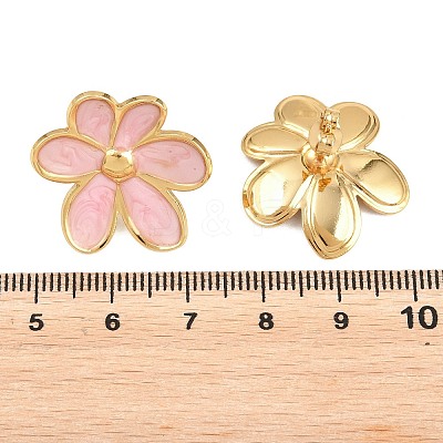 Valentine's Day 304 Stainless Steel Enamel Stud Earrings for Women EJEW-K331-01G-01-1