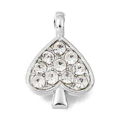 UV Plating Alloy Crystal Rhinestone Pendants RB-CBAD37D-04P-1