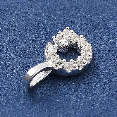 925 Sterling Silver with Cubic Zirconia Charms STER-Q004-01G-S-1