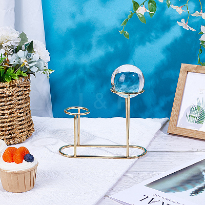 Alloy Crystal Ball Holders ODIS-WH0106-18G-1