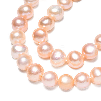 Natural Cultured Freshwater Pearl Beads Strands PSB003Y-2-1