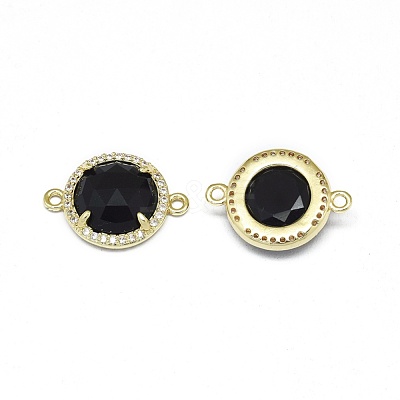 Synthetic Black Stone Links connectors G-E526-34C-1