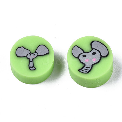 Handmade Polymer Clay Beads CLAY-N008-036D-1