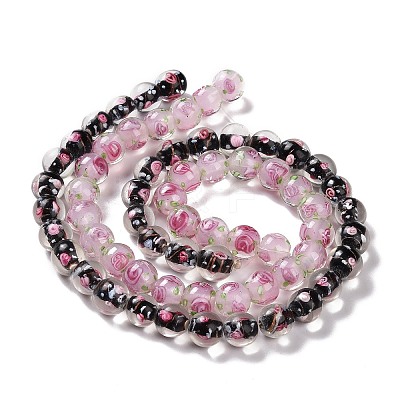Handmade Lampwork Beads Strands LAMP-K027-05-1