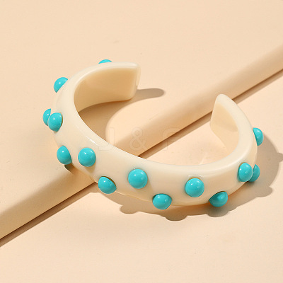 Fashional Plastic Cuff Bangles for Women FS-WG33943-01-1