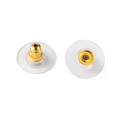 Brass Ear Nuts KK-YW0001-63G-1