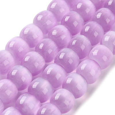 Natural Selenite Beads Strands G-B103-A01-02-1