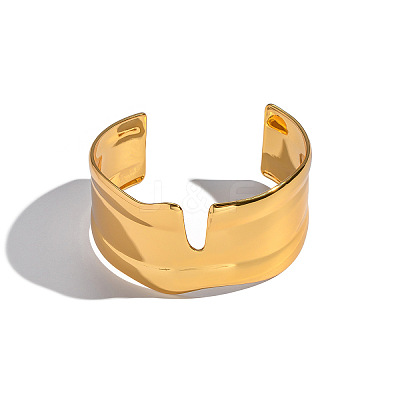 Exaggerated 304 Stainless Steel Open Cuff Bangles JN8836-1