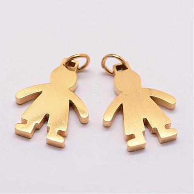 Ion Plating(IP) 316 Surgical Stainless Steel Pendants STAS-K116-01G-A-1