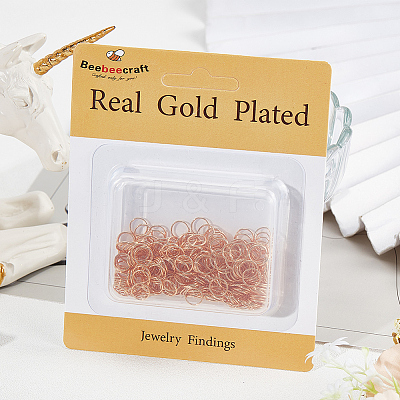 300Pcs Brass Open Jump Rings KK-BBC0008-72A-1