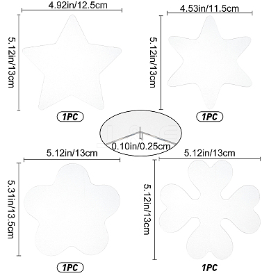 4Pcs Plastic Thread Holder Card TOOL-GF0001-82-1