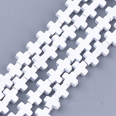 Spray Painted Non-magnetic Synthetic Hematite Beads Strands G-T116-18A-16-1
