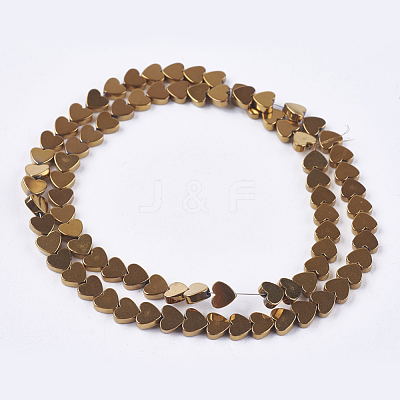 Non-magnetic Synthetic Hematite Beads Strands G-Q883-6x6mm-M-1
